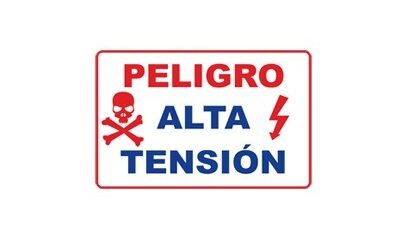 LETRERO DE PELIGRO PARA CERCAS ELECTRIFICADAS
